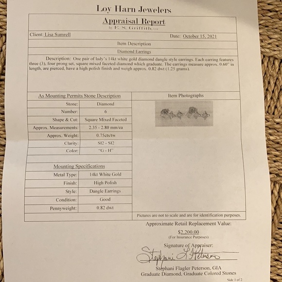 Diamonds With Appraisal! - Picture 14 of 16